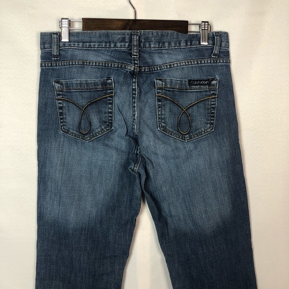 Calvin Klein Dark Wash Mid Rise Skinny Jeans 10 - Picture 5 of 6